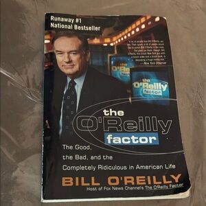 The O'Reilly Factor Book, Blue and black colors, by Broadway Books